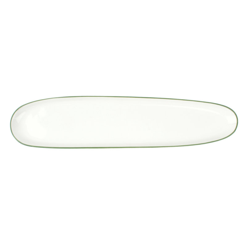 Abbesses Side Plate, White/Green