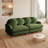 Chenille Loveseat Sofa with Deep Seating and Modular Flexibility