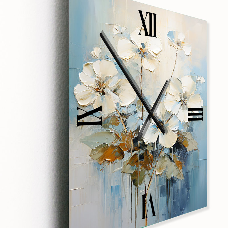 Horloge murale Buskey - Geraniums, Petit