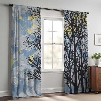 Yervant Semi Sheer Curtain Pair