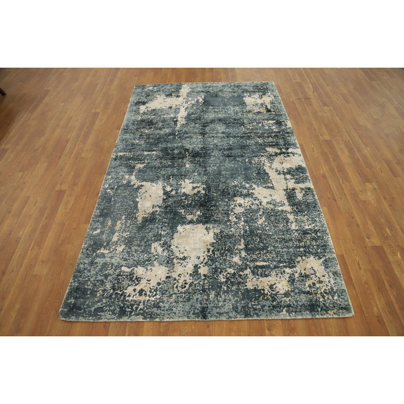 Tapis abstrait délavé 5 x 8