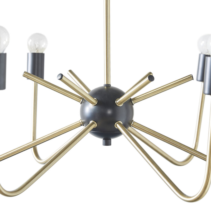 Lustre en métal 6 lumières Alexis