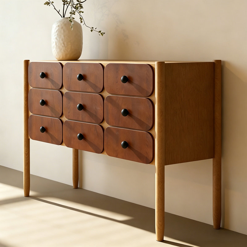 Armoire de rangement d'entrée de style américain,  H 34,64 po x l 51,18 po x P 15,75 po