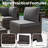 Wicker 6 - Person Modular Patio Conversation Sets with Cushions-168044853-168044852