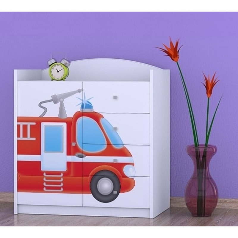 Nielsville Kids 4 - Drawer Combo Dresser, White