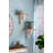 Distressed Wooden Wall Shelf With Corbel Design