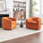 Odey 33.5'' Wide Swivel Barrel Chair-510832150