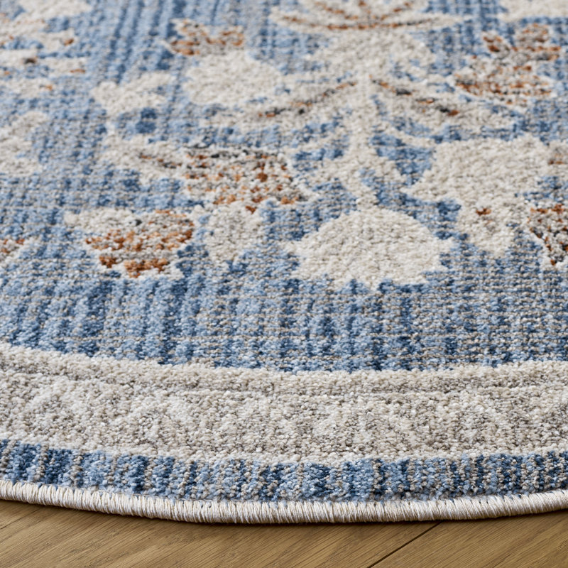 Grove 630 Performance Floral Rug, Round 6'7"