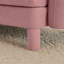 Repose-pieds Lucas - polyester - rose-1862915219