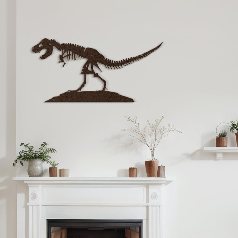Décoration murale en métal, H 6 po x l 18 po x P 0,05 po, Bronze