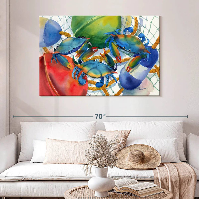Brampt Crabs And Floats, 32" H x 48" W
