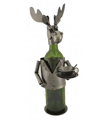 Tabletop Wine Bottle Rack in Silver