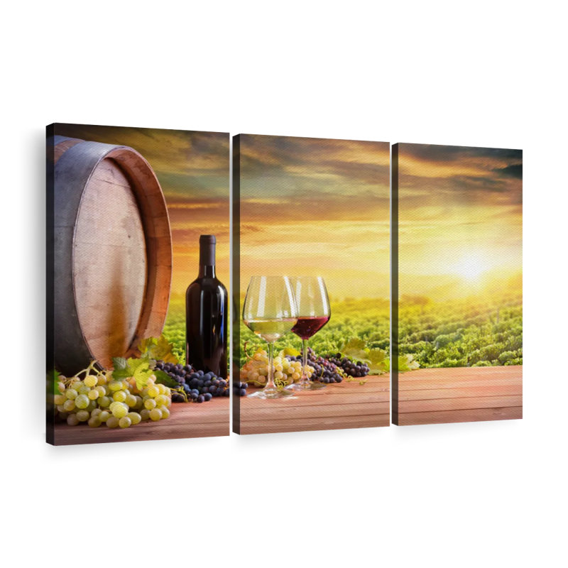 «Italian Vineyard Wine» sur toile, H 28 po x l 45 po
