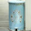 Poubelle à pédale 4,5 gallons en métal avec couvercle et doublure, poubelle rustique en métal bleu rustique-1429357506
