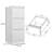 Steel Vertical File Cabinet With Lock - 3-Drawer Metal Storage For A4/Legal/Letter - White 14.65 X 14.75 X 40.50 Inches