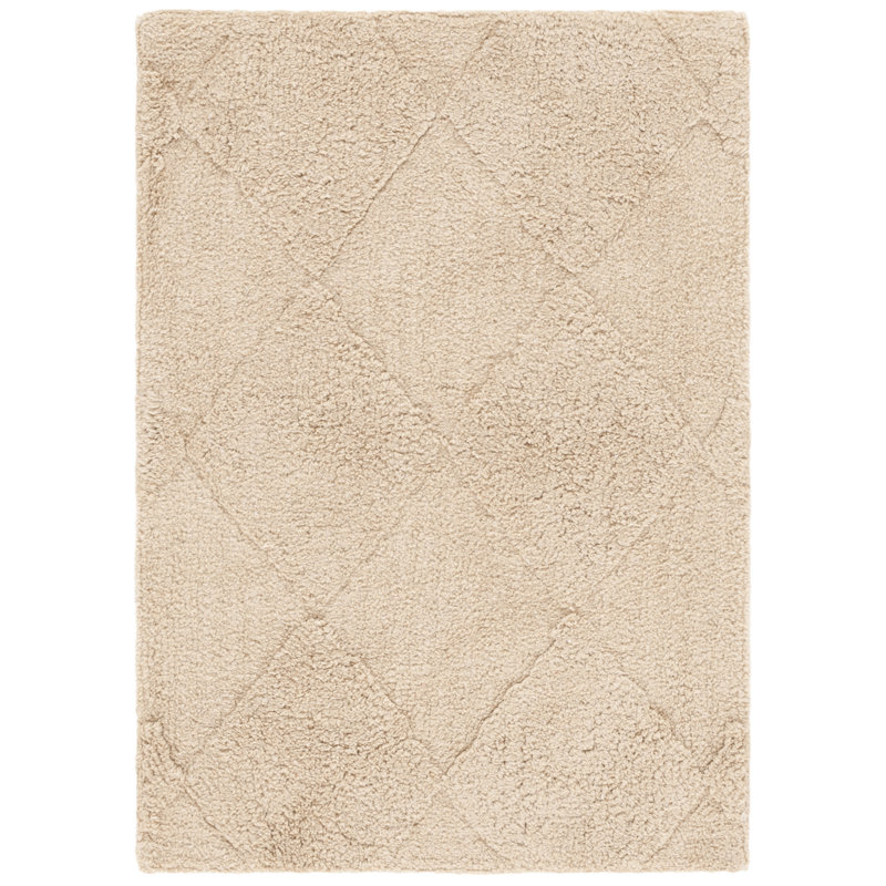 Easy Care 226 Hand Tufted Recycled Cotton Machine Washable Geometric Indoor Use Only Rug, Square 6'