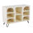 Thamanna 8-Shelf Bookcase Shelving Unit with Black Metal Legs