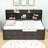 Binnings Twin Size Wood Platform Bed with Shelves and Twin Size Trundle-177424691