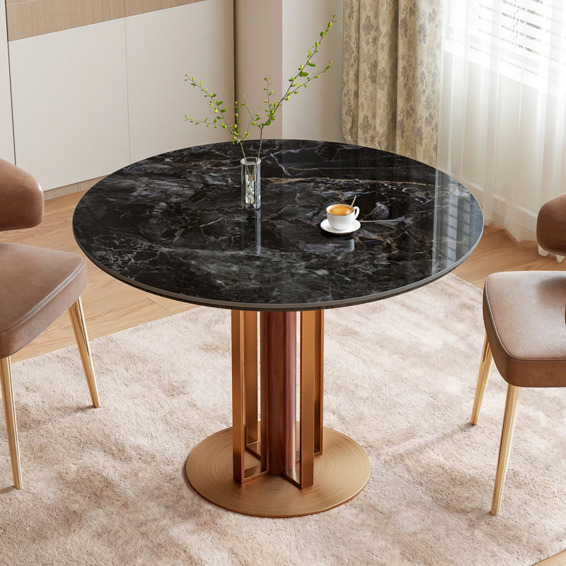 Table de salle à manger en pierre, Black