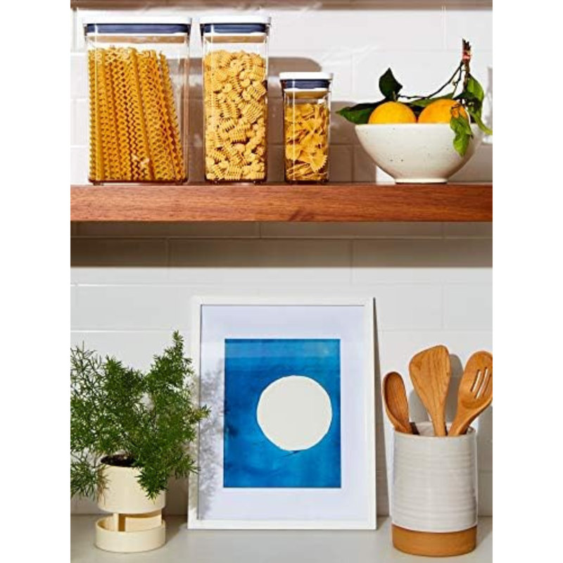 Oxo Good Grips Pop Container - Airtight Food Storage - Big Square Medium 4.4 Qt Ideal For 5lbs Of Flour Or Sugar