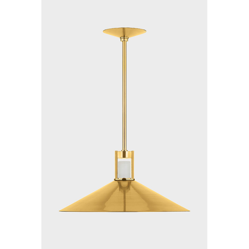 CLERMONT PENDANT, Brass, 12.5" H x 28" W x 28" D