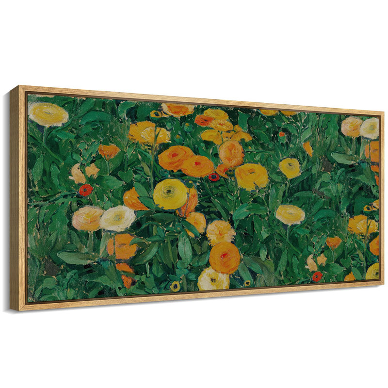 «Vibrant Wildflower», reproduction encadrée botanique, H 30 po x l 60 po, Naturel
