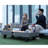 54 Inch Outdoor Gas Fire Pit, 50000Btu Patio Pit Table, Rectangular Heater, Stone Finish, Simple Installation, Low - Maintenance Burner Propane Heater With Cover, 50000Btu, Contemporary Design,