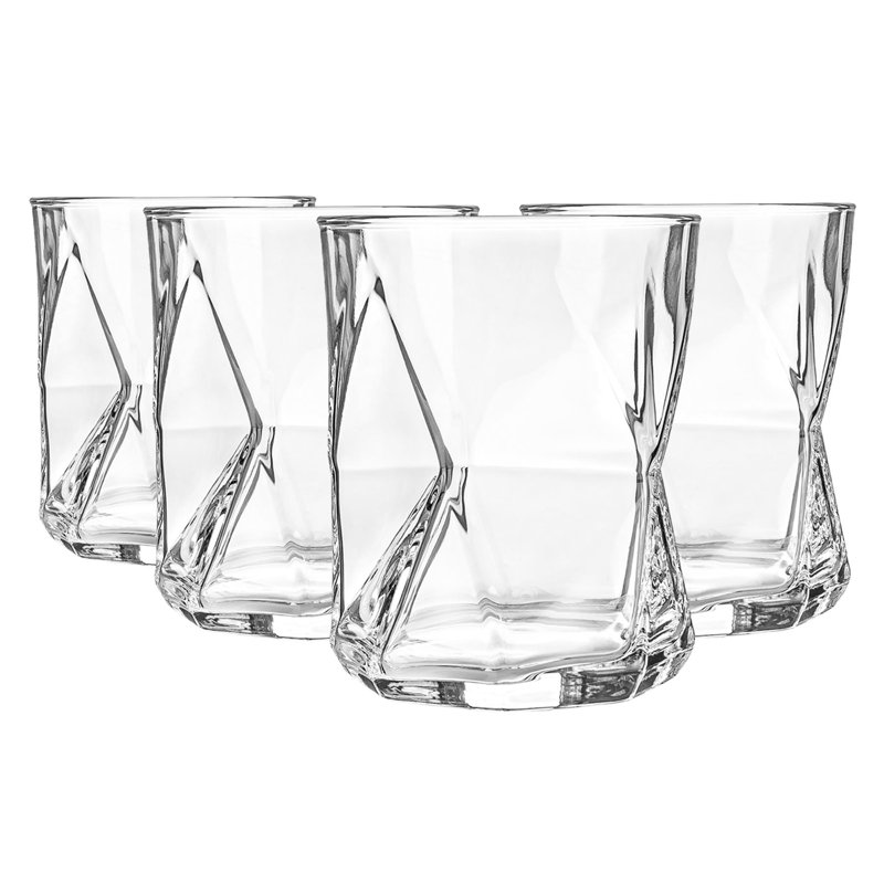Cassiopea Whisky Glasses, 410ml, Black, 4