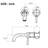Bathroom Faucet Wall Mounted Single Handle With Pop - Up Drain  No Overflow , Matte Black Effulgence, 360 Degree Spout Shudder, Smooth Aerated Water Flow Channel, Corrosive Material Setup, Easy