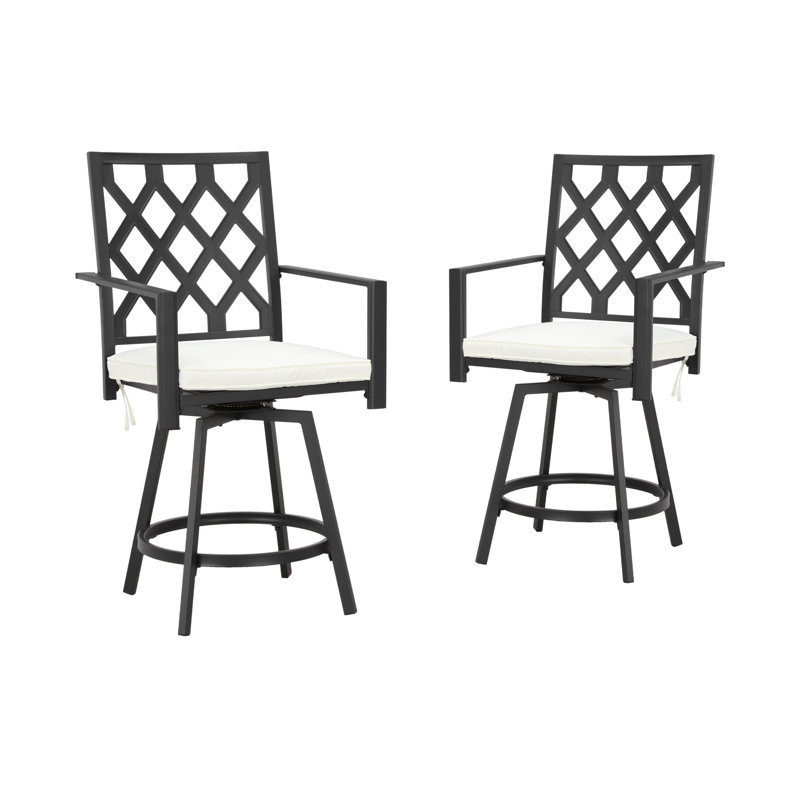 Akshit Square 6 - Person 27.6" Long Bar Height Dining Set with Cushions