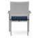 Ehrenfried Powder Coated Aluminum Outdoor Stacking Dining Armchair with Cushion