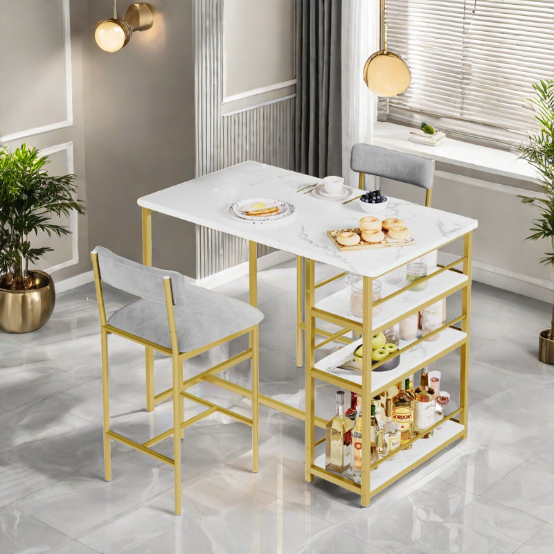 Aikam 2 - Person Counter Height Dining Set