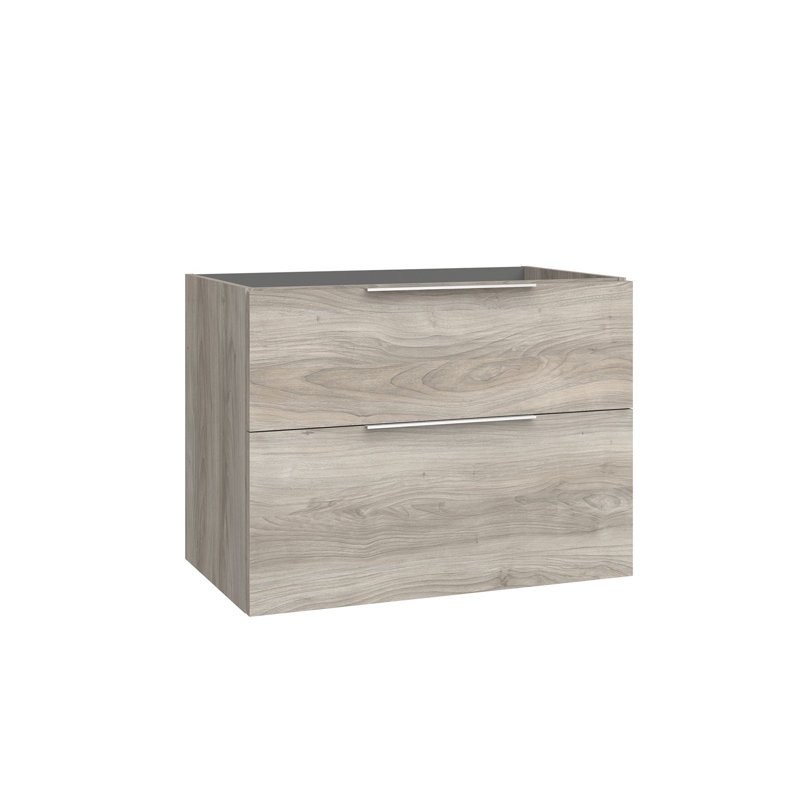 Dalia 31.1" Wall Mounted Single Vanity Base Only, Grey Pine