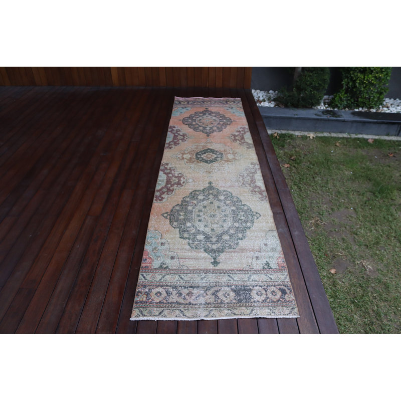 Classic Turkish Handmade Rug Runner Ideal for Indoor Home Decor
