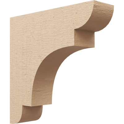 New Brighton cèdre brut grain de bois TimberThane Corbel, apprêté brun clair