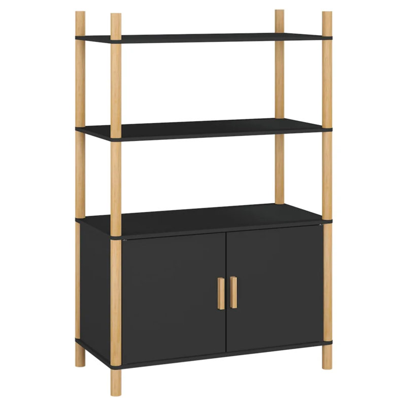 Lede 80cm Sideboard, Black, 121cm H x 80cm W x 40cm D