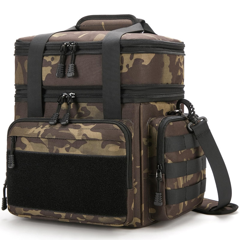 Grand sac à lunch isotherme 24L pour hommes, fourre-tout à deux compartiments pour le travail et le camping