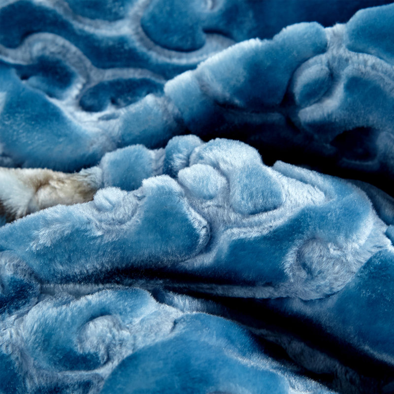 Polyester Flannel Floral Comforter