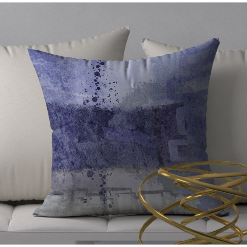 Housse de coussin décorative carrée et insert, 18" x 18"