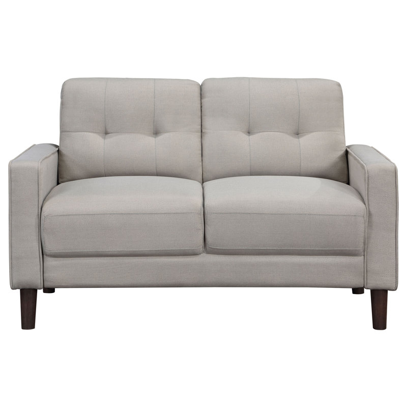 Grand Aesthetic - Causeuse capitonnée Sifford, Beige
