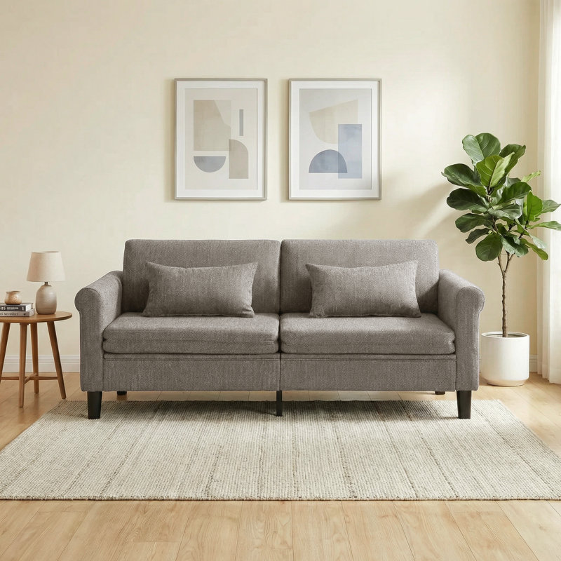Canapé convertible 73,8 po, Gris beige