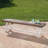 Dining Bench With Rustic Metal Frame