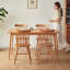 Burlywood Rectangular Solid Dining Table For Dining Room/Kitchen-957514875