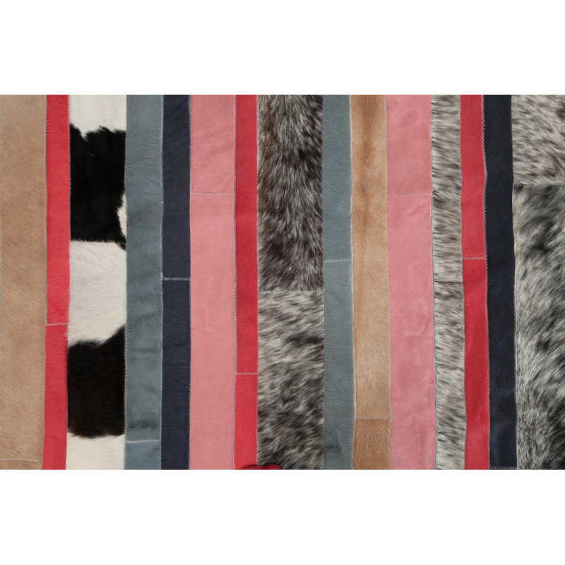 Nueva Raya Cowhide Striped Area Rug