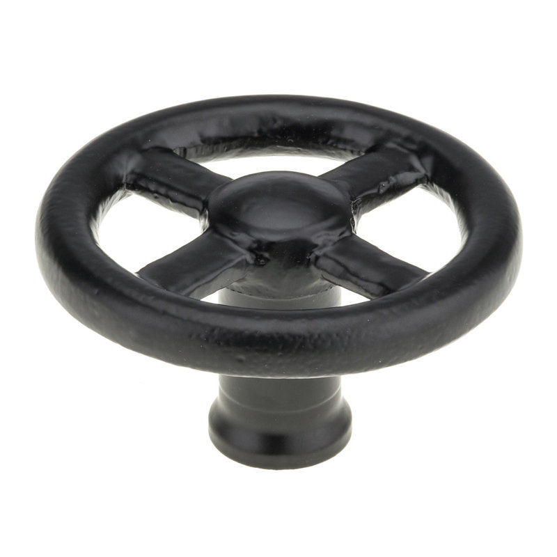 Oversized 3 1/8" Novelty Knob, Black