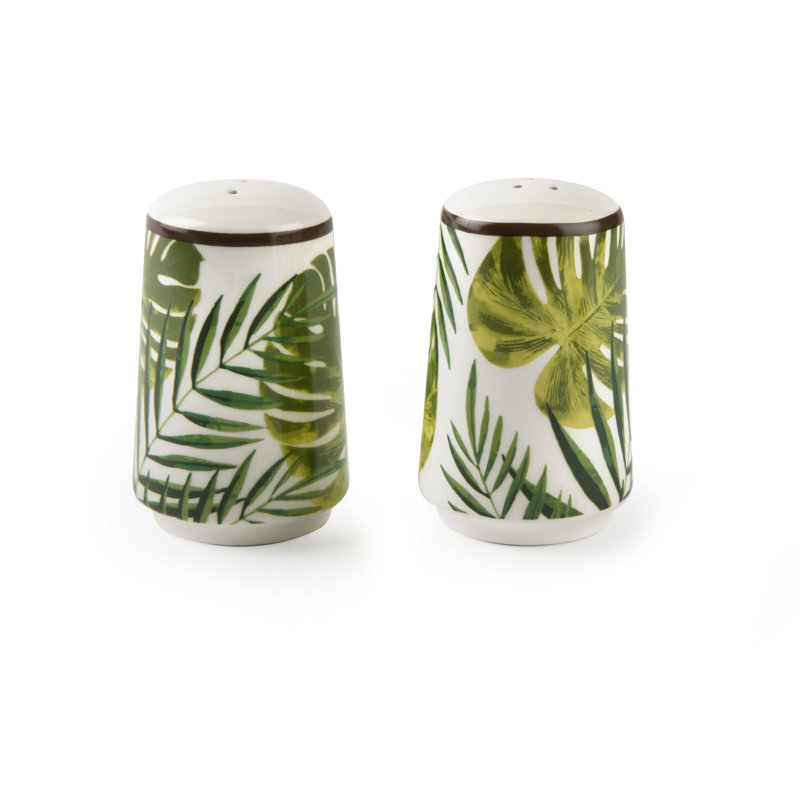 Foliage Ceramic Salt And Pepper Shaker Set