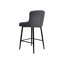 RUBENS UPHOLSTERED BARSTOOL - BOUCLE FABRIC - BLACK SAND POWDER COATED LEGS (PAIR)-3567540