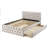 Callaislily Upholstered Platform Bed, Bed Frame With Trundle-591777968-581398757