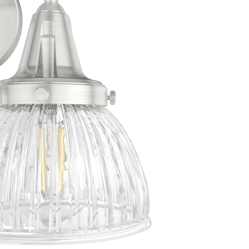 Cypress Grove 2 Light Armed Vanity Wall Bath Sconce, Brushed Nickel