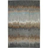 Euphoria Gray/Brown Modern Abstract Area Rug